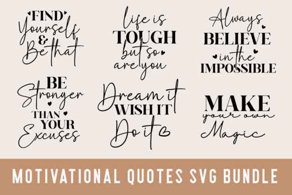 Download Motivational Quotes Svg Bundle, Png File - Motivational quotes svg Collection
