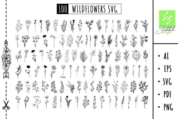 Download Flower Svg Flower Bundle Svg Wildflowers - Svg wildflowers Collection