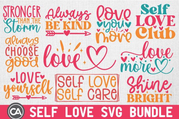 Download Self Love SVG Bundle - Love svg bundle Collection