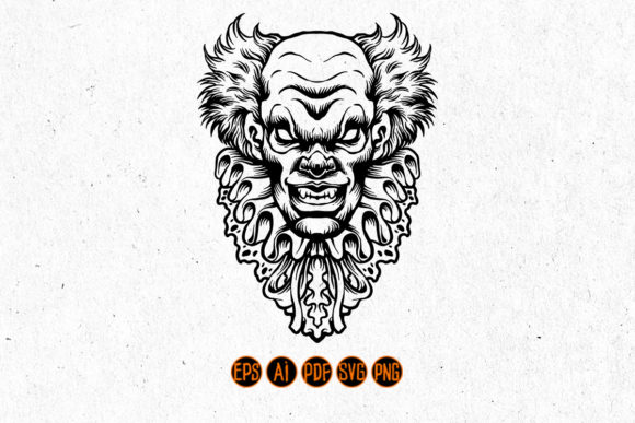 Download Silhouette Scary Clown SVG Clipart - Clown svg Collection