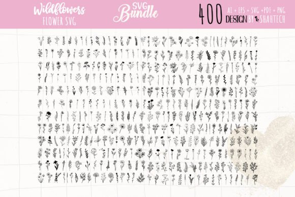 Download Flower Svg Flower Bundle Svg Wildflowers - Svg wildflowers Collection