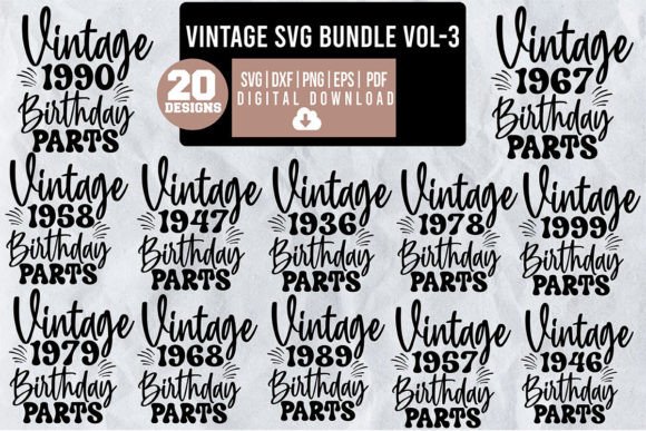 Download Vintage SVG Bundle Vol-3 - Vintage svg bundle Collection