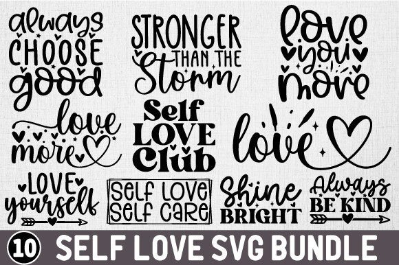 Download Self Love Svg Bundle - Love svg bundle Collection